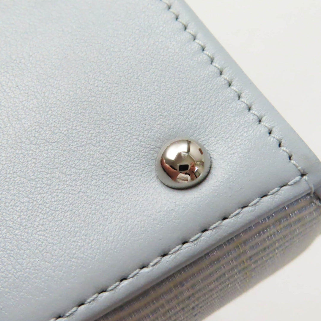 Discounted Pristine COMTESSE Handbag Princess Horsehair Light blue leather Women 7166