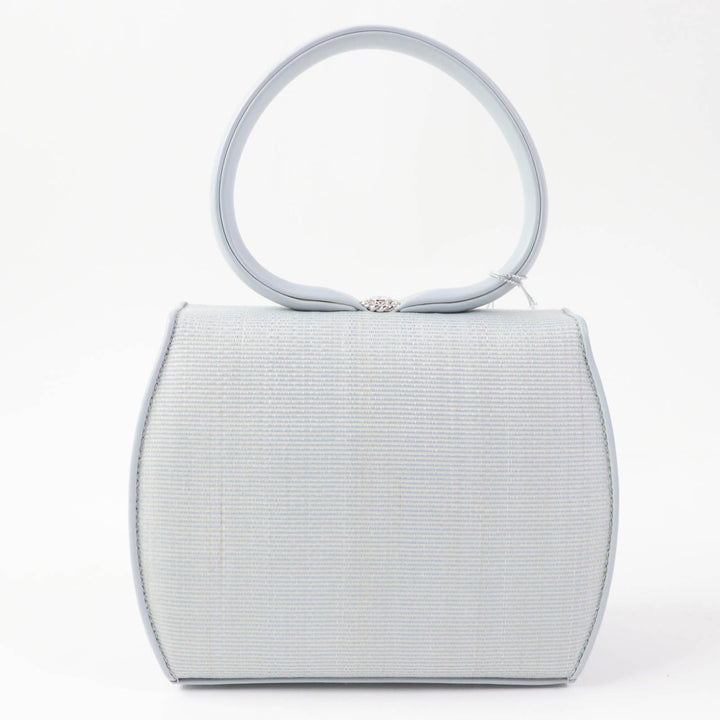 Discounted Pristine COMTESSE Handbag Princess Horsehair Light blue leather Women 7166