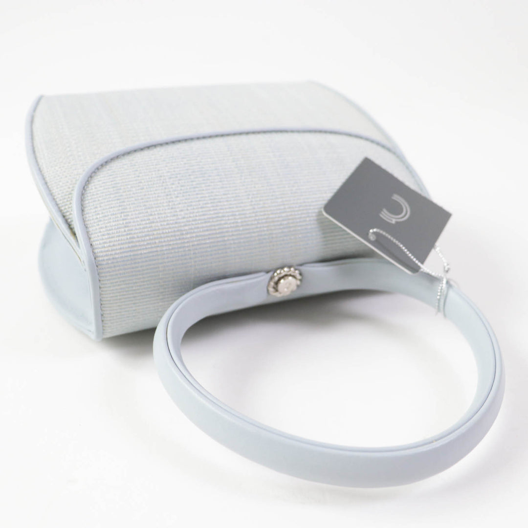 Discounted Pristine COMTESSE Handbag Princess Horsehair Light blue leather Women 7166