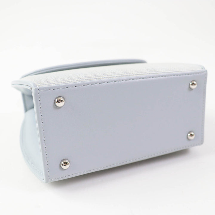 Discounted Pristine COMTESSE Handbag Princess Horsehair Light blue leather Women 7166