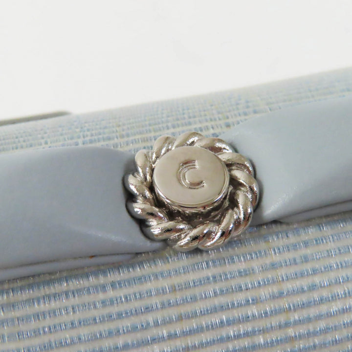 Discounted Pristine COMTESSE Handbag Princess Horsehair Light blue leather Women 7166