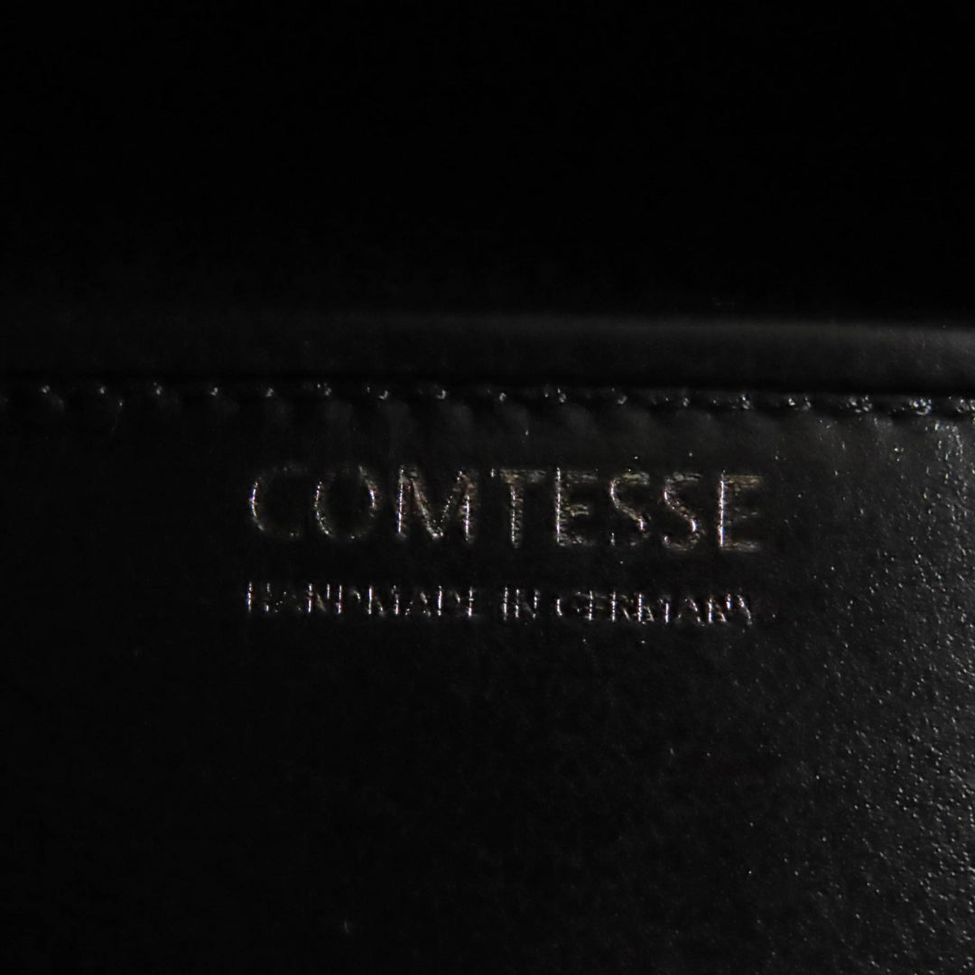 Discounted Pristine COMTESSE Handbag Horsehair black leather Women 7627