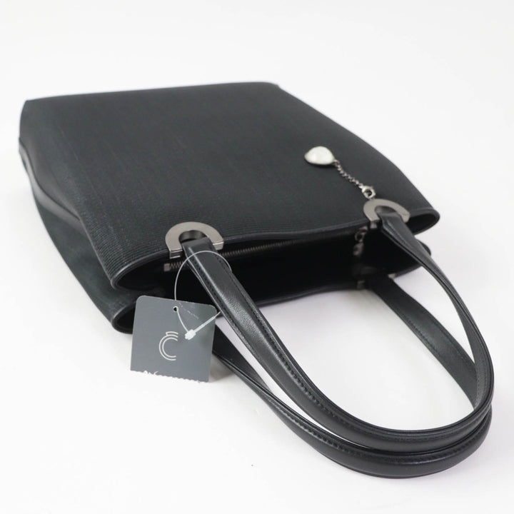 Discounted Pristine COMTESSE Handbag Horsehair black leather Women 7627