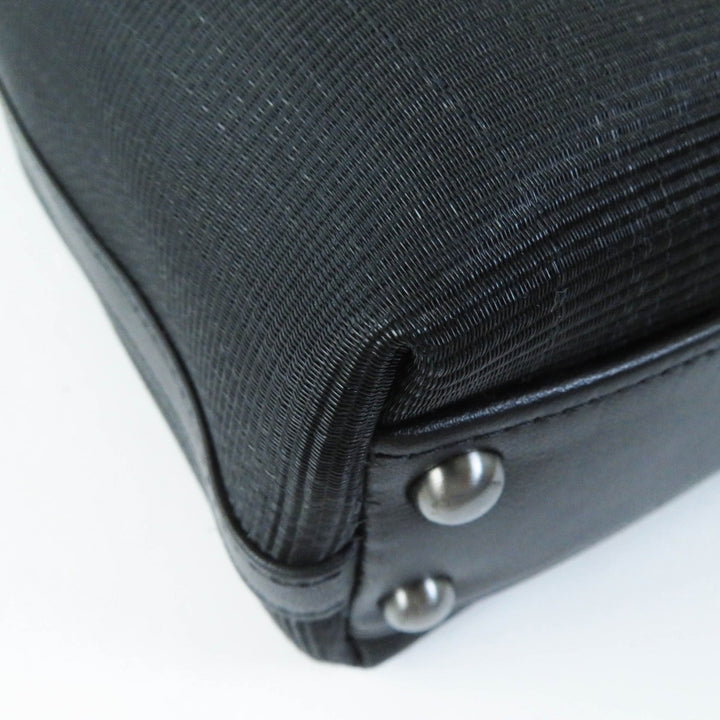 Discounted Pristine COMTESSE Handbag Horsehair black leather Women 7627