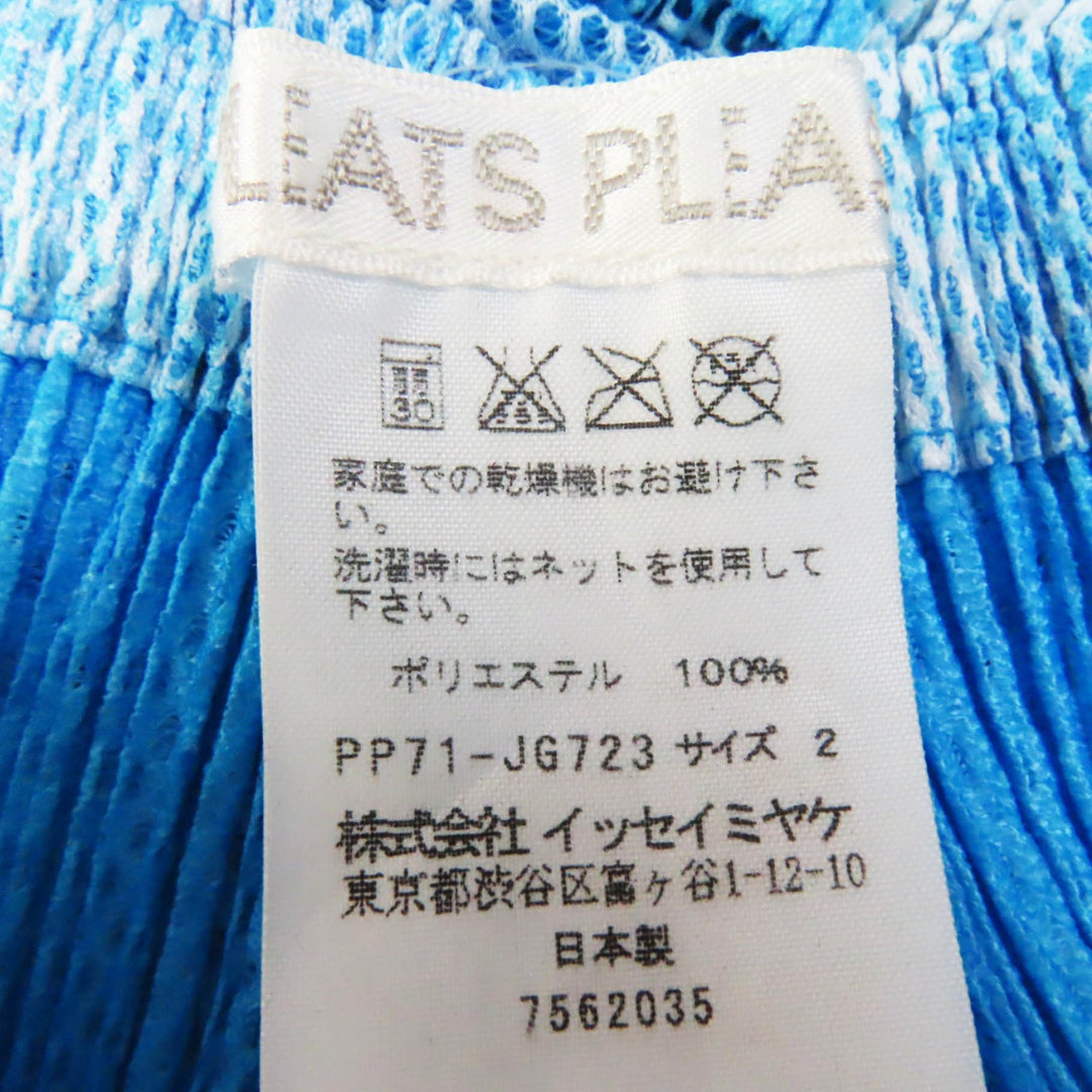 Discounted Excellent PLEATS PLEASE Long skirt Mesh petticoat Light blue Women 2 PP71-JG723