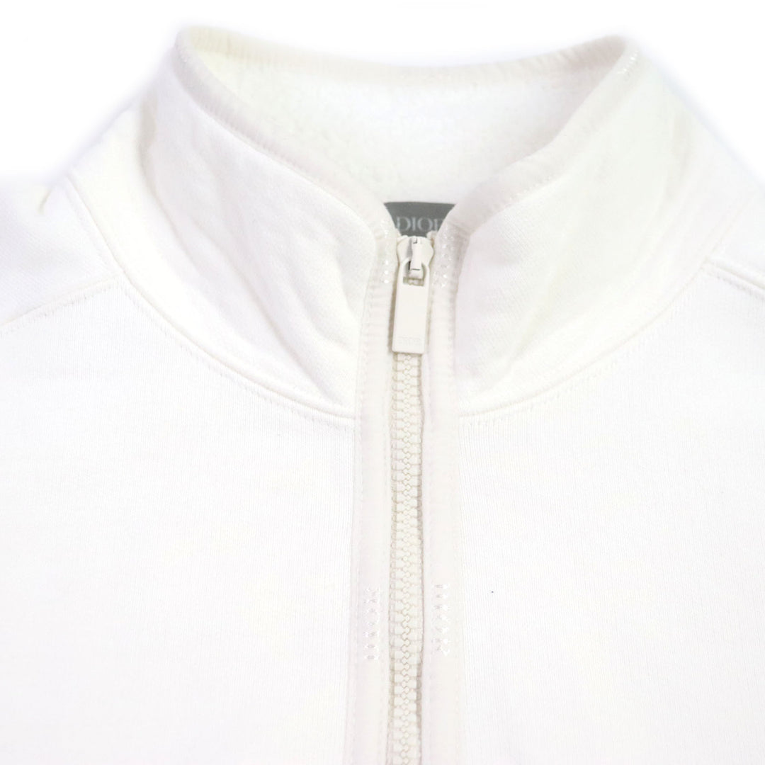 Discounted Great DIOR sweat Dior 47 logo embroidered half-zip pullover mens XL 413J434A0879