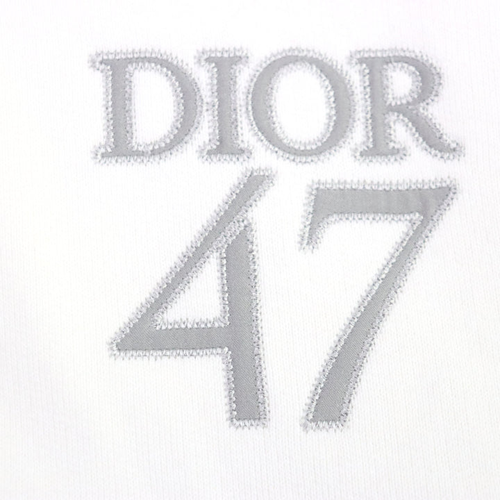 Discounted Great DIOR sweat Dior 47 logo embroidered half-zip pullover mens XL 413J434A0879