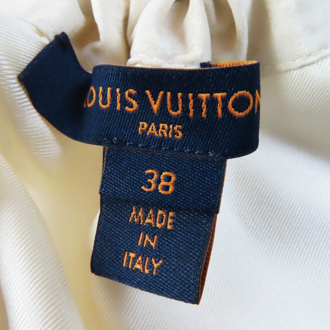 Discounted Pristine LOUIS VUITTON one piece Drawstring scuba dress silk Women 38 1AFCI6