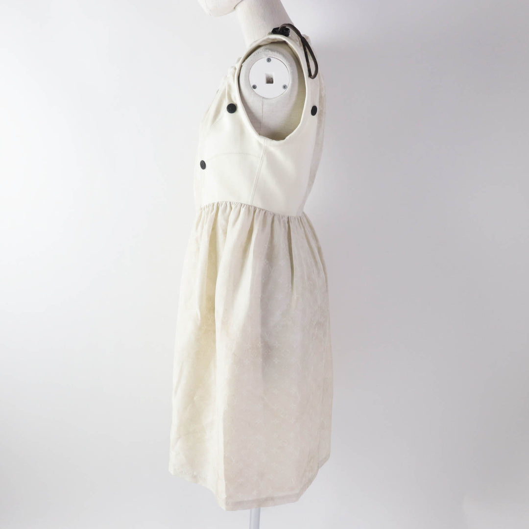 Discounted Pristine LOUIS VUITTON one piece Drawstring scuba dress silk Women 38 1AFCI6