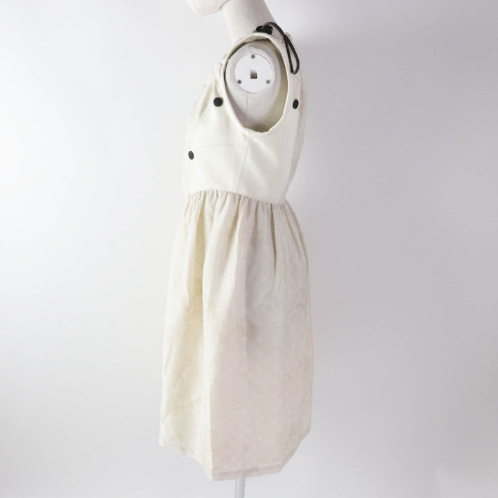 Discounted Pristine LOUIS VUITTON one piece Drawstring scuba dress silk Women 38 1AFCI6