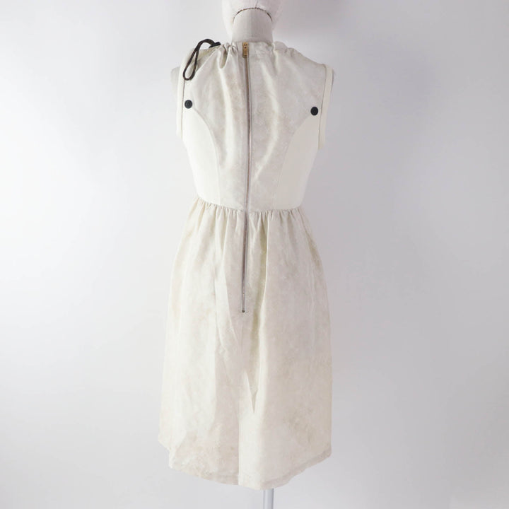 Discounted Pristine LOUIS VUITTON one piece Drawstring scuba dress silk Women 38 1AFCI6