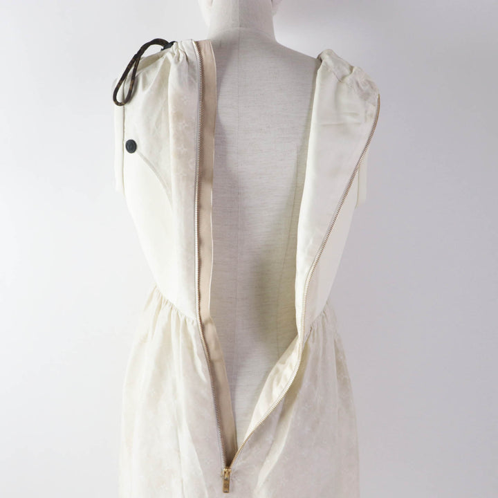 Discounted Pristine LOUIS VUITTON one piece Drawstring scuba dress silk Women 38 1AFCI6