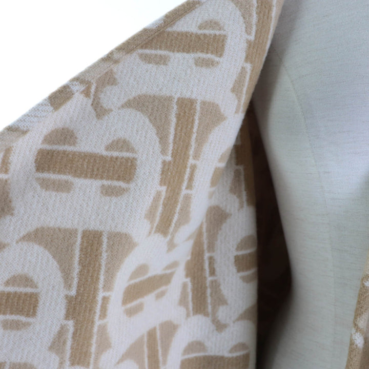 Discounted Great BURBERRY poncho TB Monogram Large beige wool Women 8022741