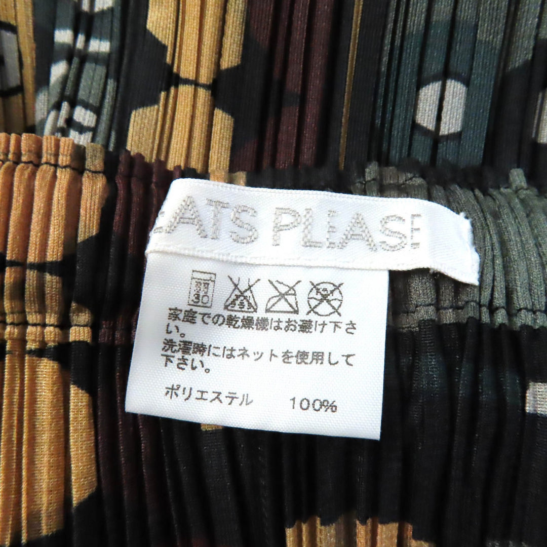 Discounted Excellent PLEATS PLEASE Long skirt Billiards Gam Full pattern Pleated 2