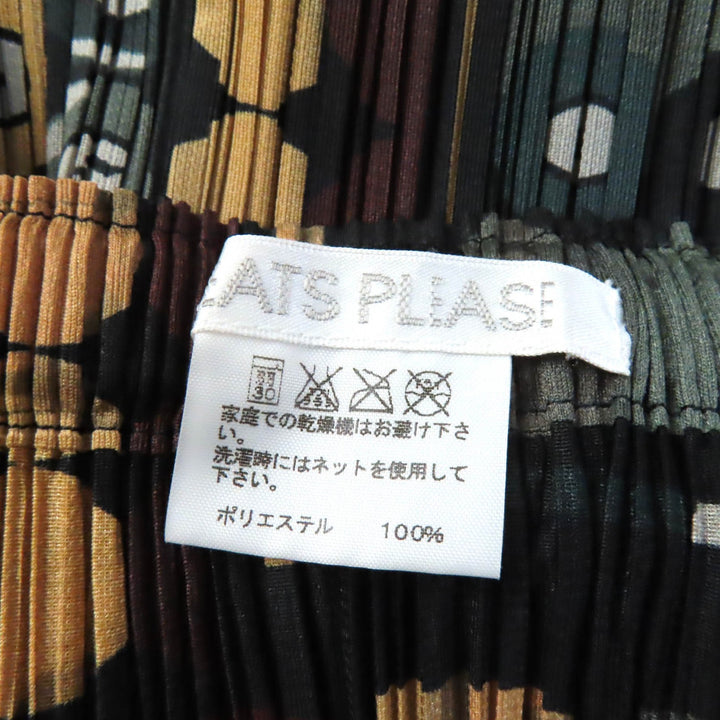 Discounted Excellent PLEATS PLEASE Long skirt Billiards Gam Full pattern Pleated 2