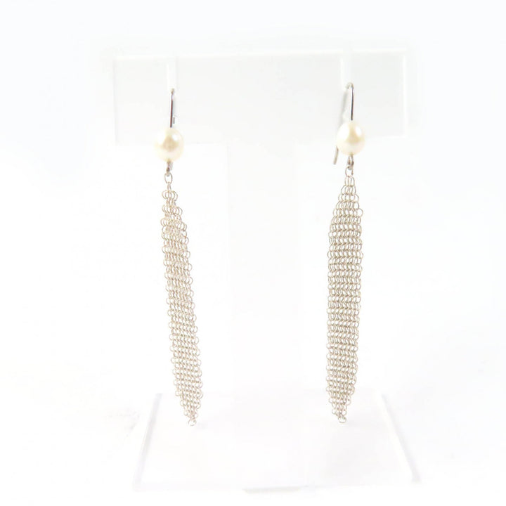 Discounted Great TIFFANY&Co. Pierce Current product: Mesh tassel with pearl Silver AG925