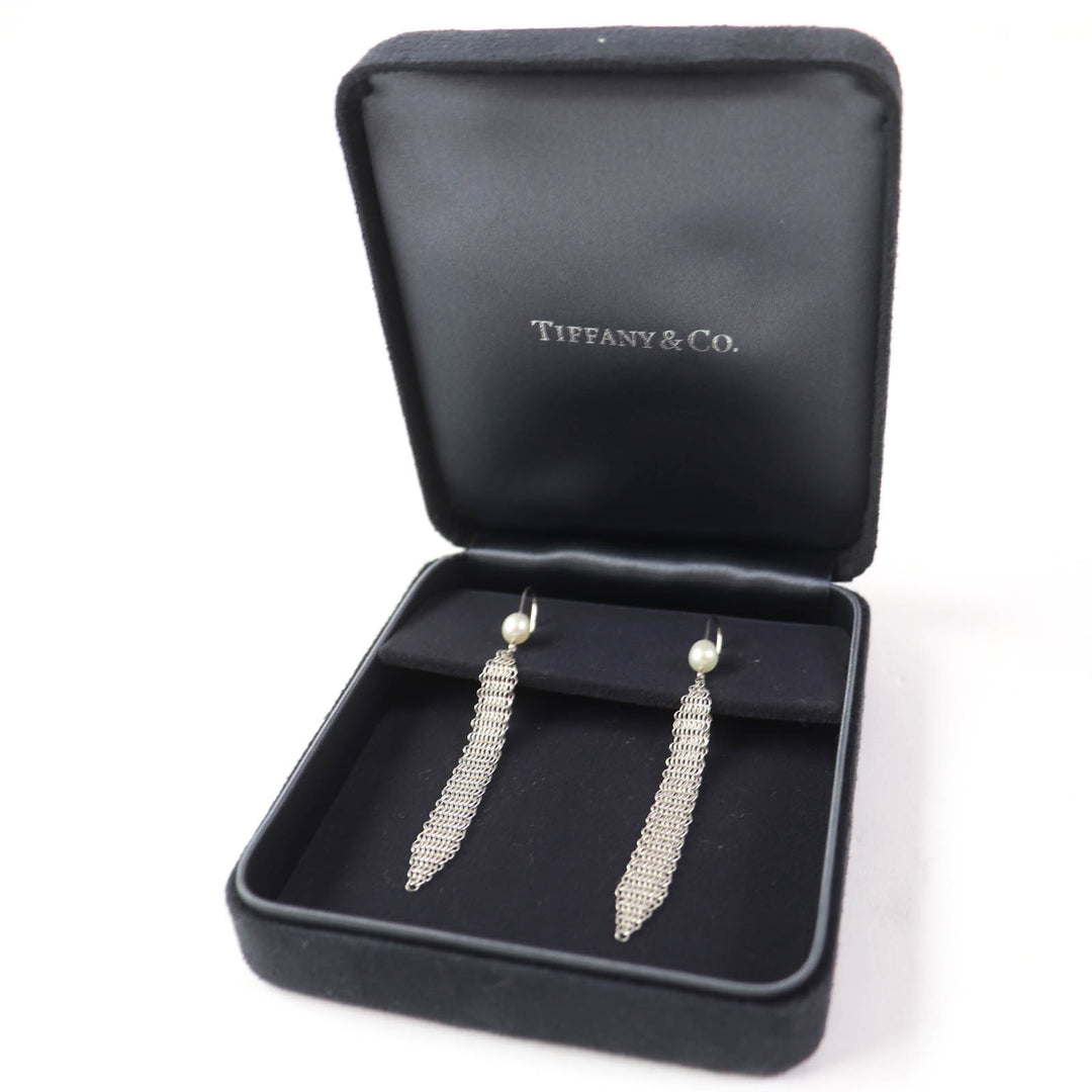 Discounted Great TIFFANY&Co. Pierce Current product: Mesh tassel with pearl Silver AG925