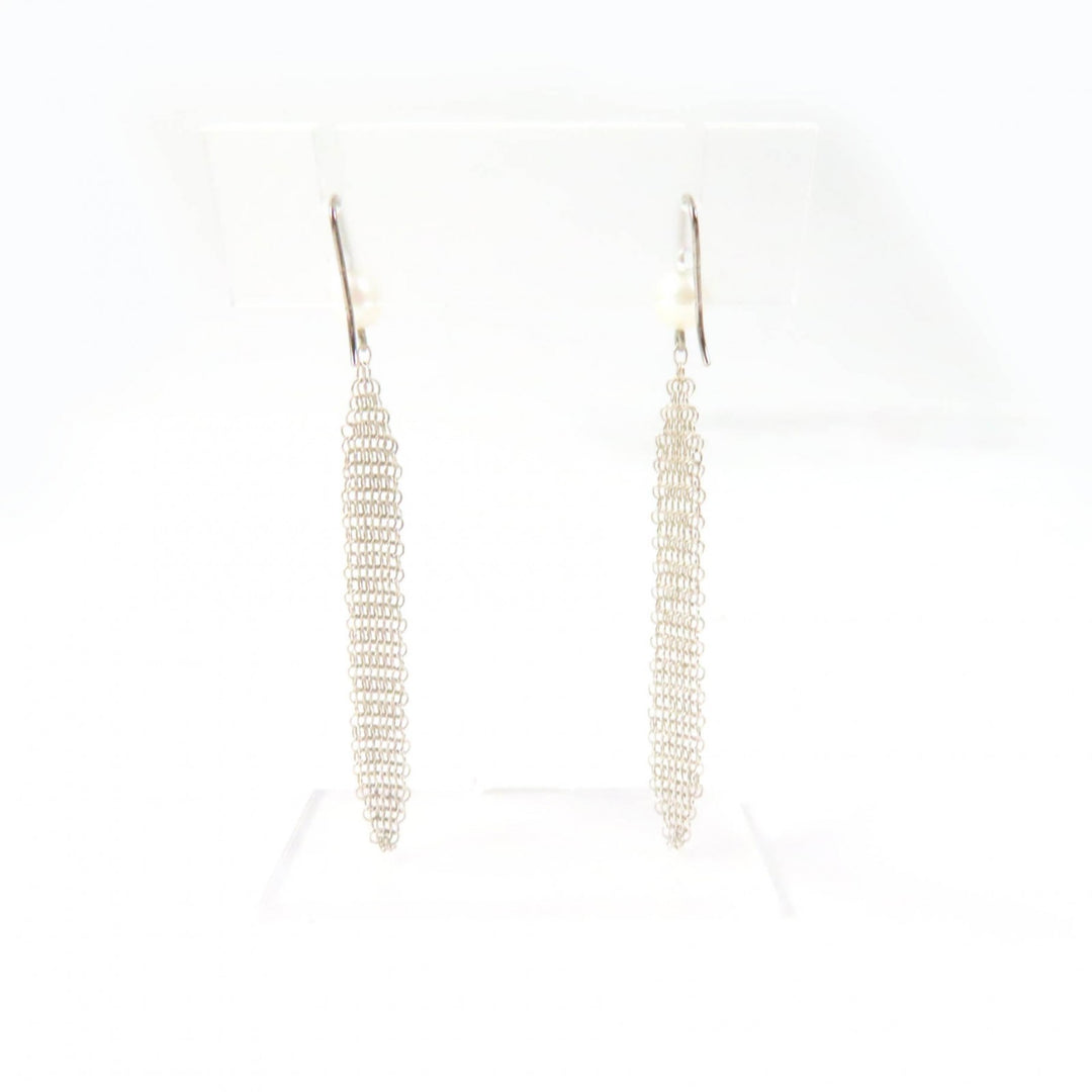 Discounted Great TIFFANY&Co. Pierce Current product: Mesh tassel with pearl Silver AG925