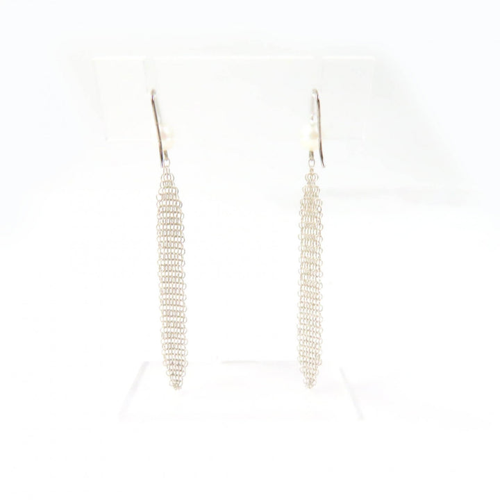 Discounted Great TIFFANY&Co. Pierce Current product: Mesh tassel with pearl Silver AG925
