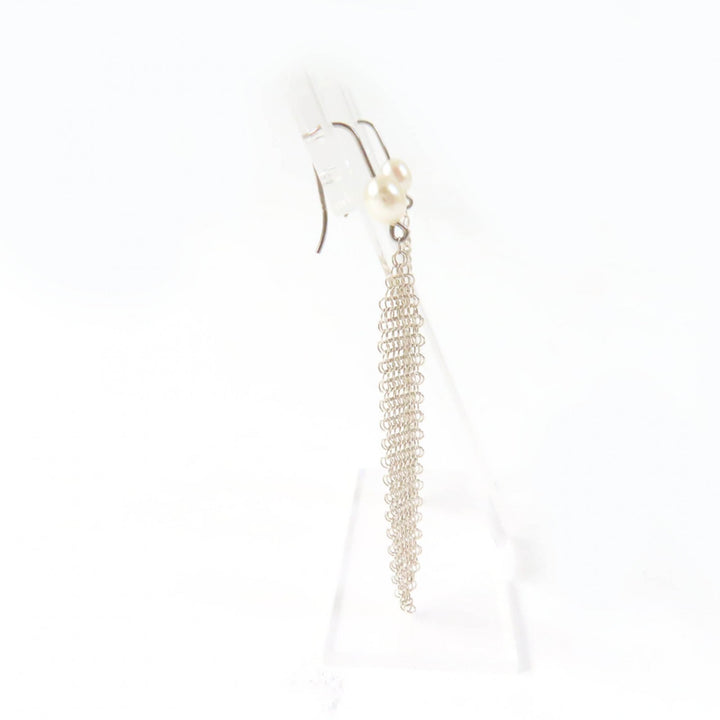 Discounted Great TIFFANY&Co. Pierce Current product: Mesh tassel with pearl Silver AG925