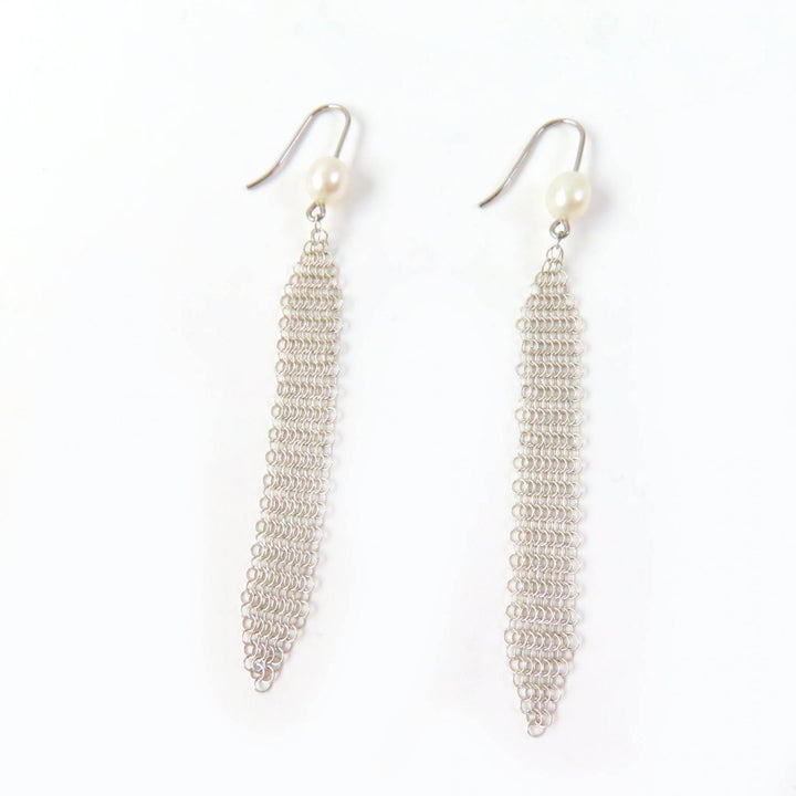 Discounted Great TIFFANY&Co. Pierce Current product: Mesh tassel with pearl Silver AG925
