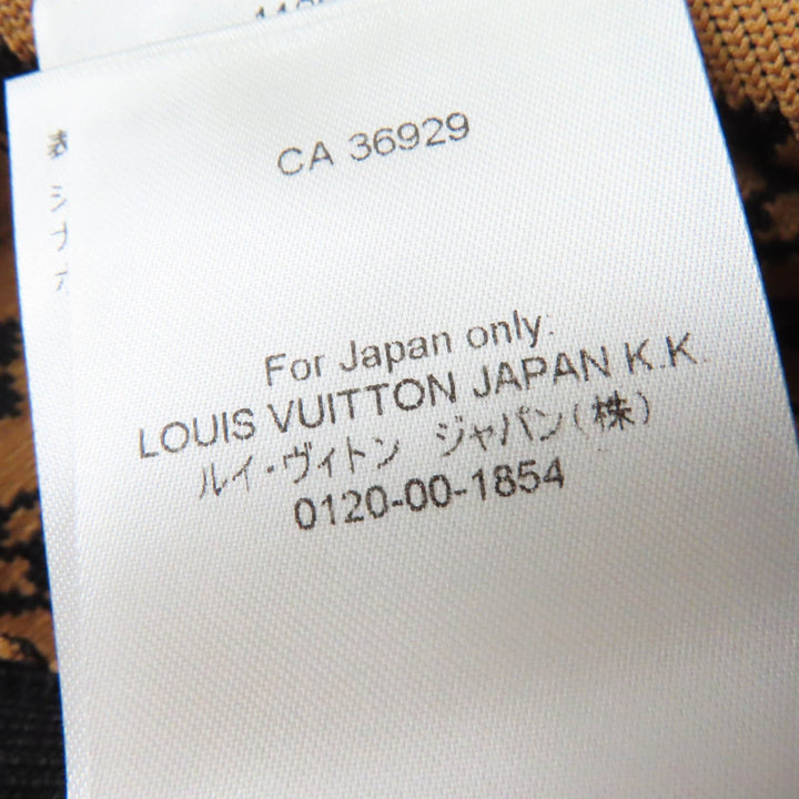 Excellent LOUIS VUITTON one piece Monogram jacquard knit dress silk Women XS