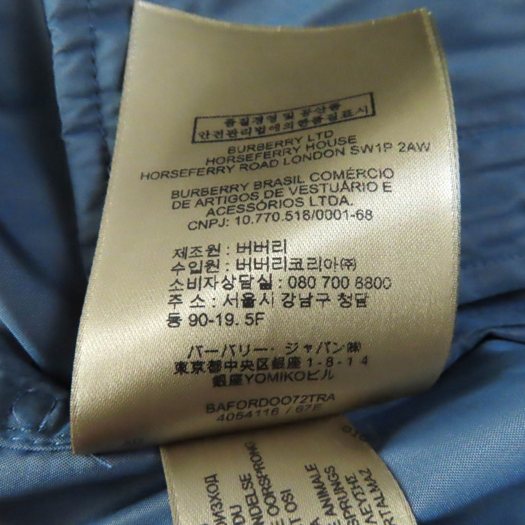 Discounted Excellent BURBERRY coat Belt and logo zip, no collar, spring Women 36 4054116