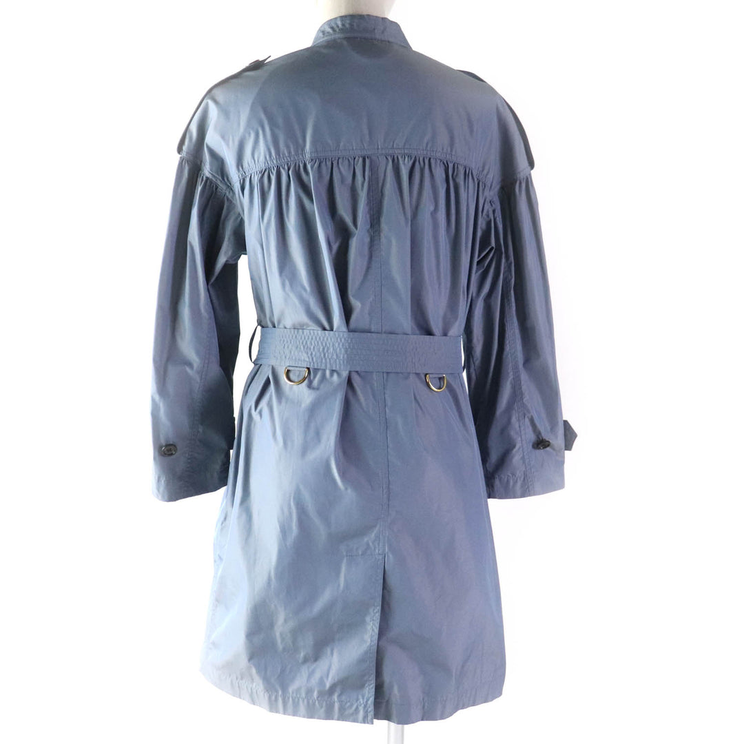 Discounted Excellent BURBERRY coat Belt and logo zip, no collar, spring Women 36 4054116