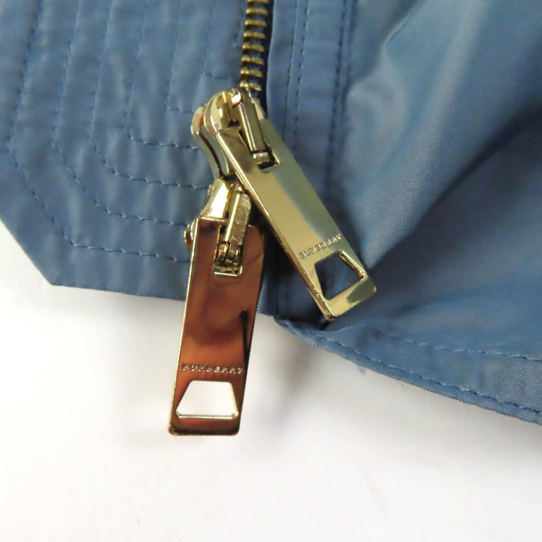 Discounted Excellent BURBERRY coat Belt and logo zip, no collar, spring Women 36 4054116