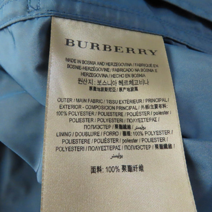 Discounted Excellent BURBERRY coat Belt and logo zip, no collar, spring Women 36 4054116