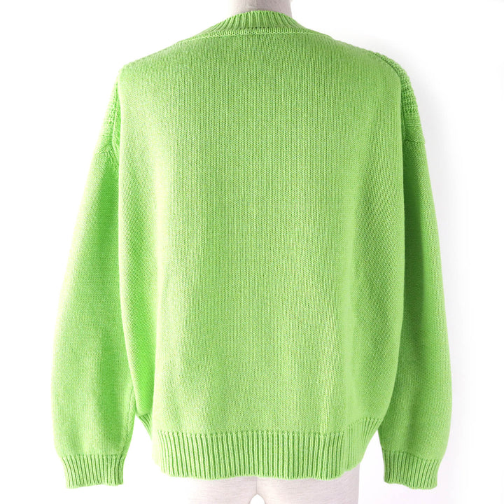 Discounted Excellent HERMES knit Long sleeve cropped with logo metal green cashmere Women 36