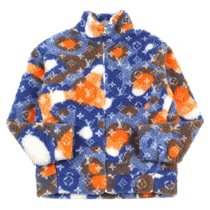 Discounted Excellent LOUIS VUITTON Blouson Jacquard Camo Fleece Blouson mens L 1AAU8L