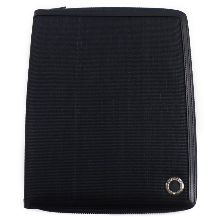 Pristine COMTESSE Notebook cover Horsehair leather with metal logo black mens