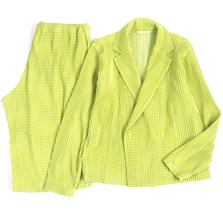 Discounted Excellent HOMME PLISSE ISSEY MIYAKE two-piece set Jacket and Pants 1