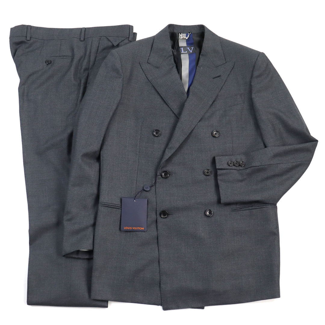 Discounted LOUIS VUITTON suit Peaked lapel LV print lining mens 50 HGCF7W