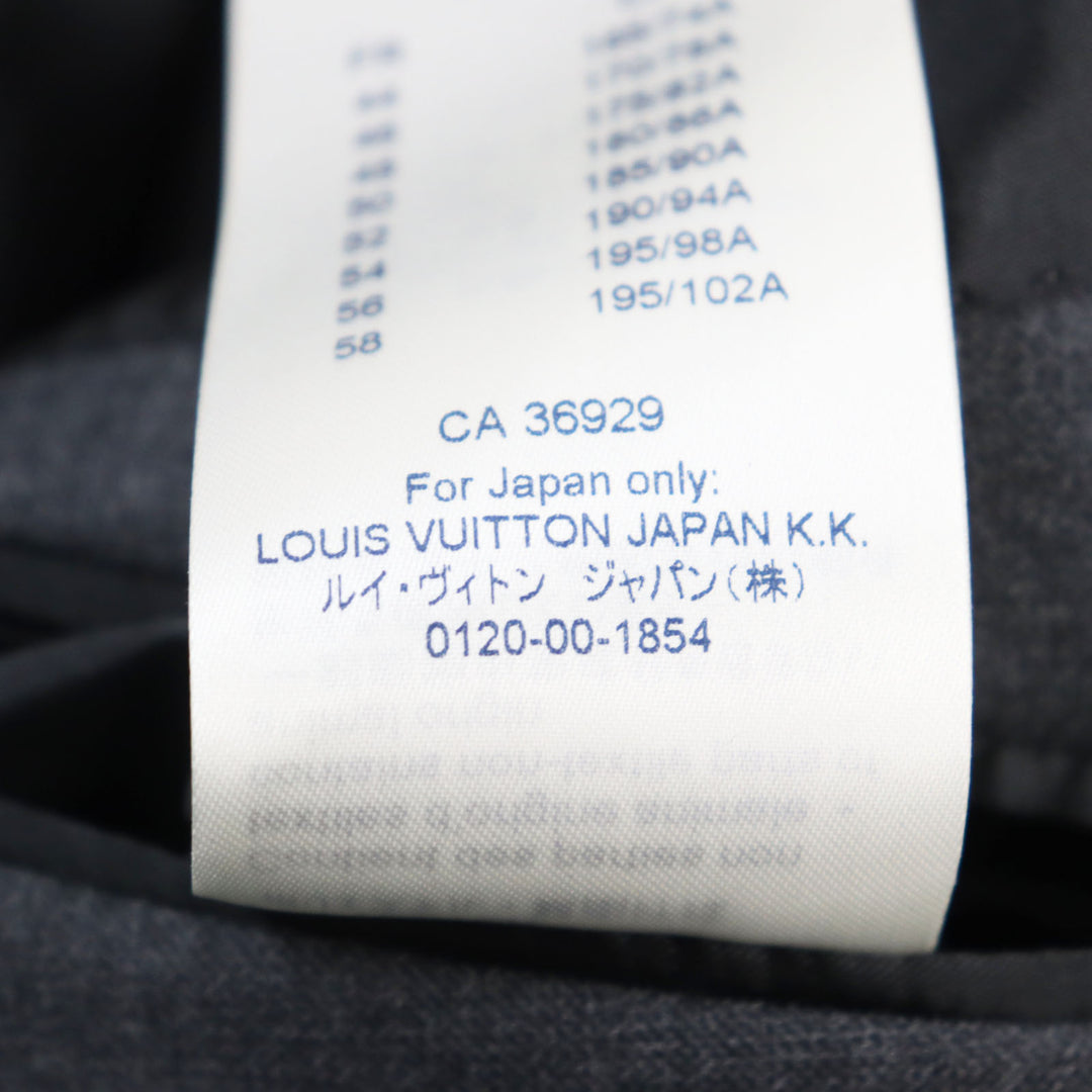 Discounted LOUIS VUITTON suit Peaked lapel LV print lining mens 50 HGCF7W