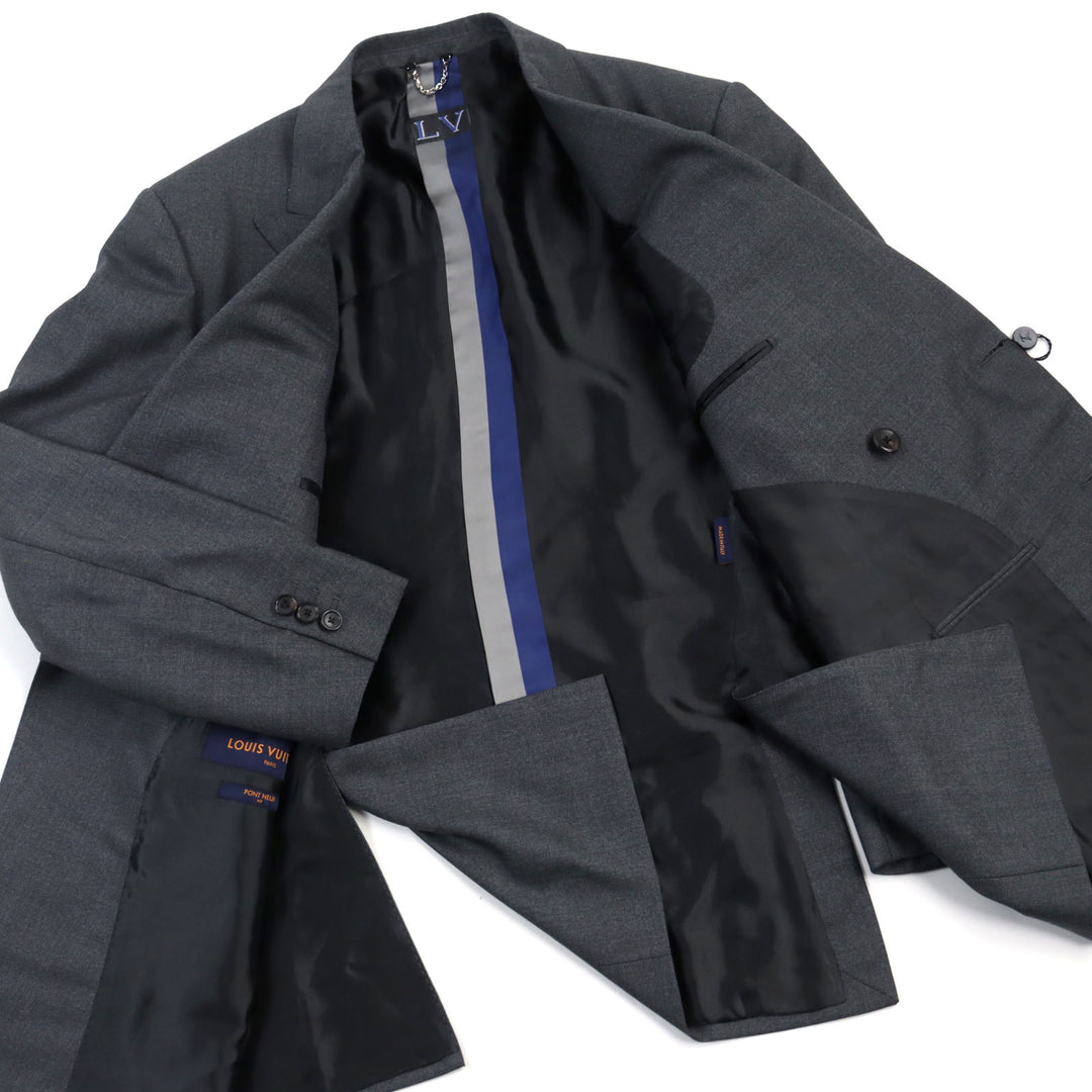 Discounted LOUIS VUITTON suit Peaked lapel LV print lining mens 50 HGCF7W