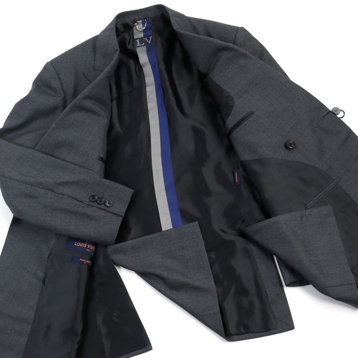 Discounted LOUIS VUITTON suit Peaked lapel LV print lining mens 50 HGCF7W