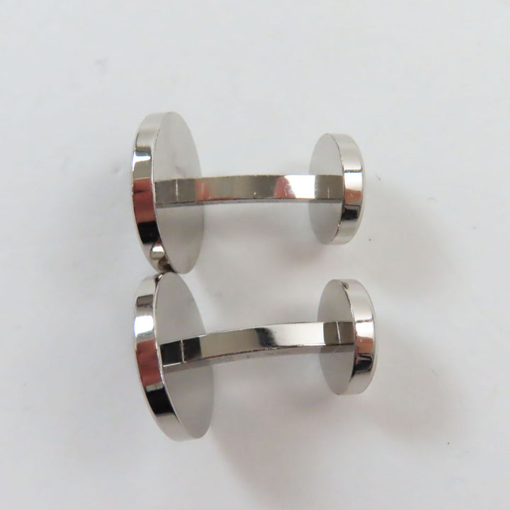 Cartier Cufflinks cufflinks Logo engraved round cufflinks Silver AG925 mens