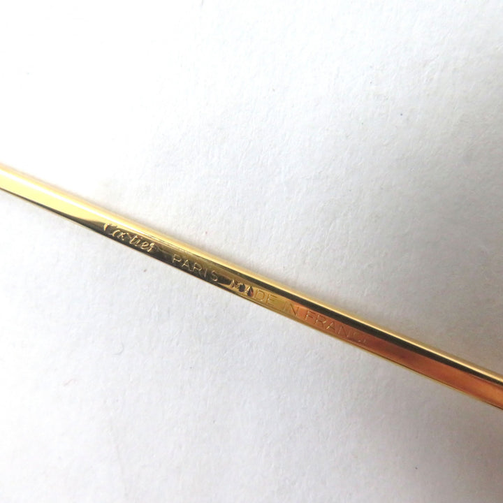 Cartier sunglasses Vintage Logo Metal Teardrop Prescription Lens Gold bordeaux