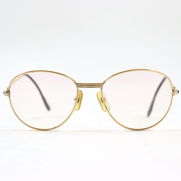Cartier sunglasses Vintage Logo Metal Teardrop Prescription Lens Gold bordeaux