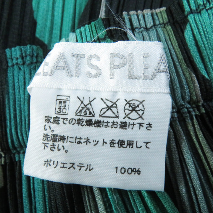 Excellent PLEATS PLEASE Pleated skirt Backgammon Dot Pattern green 5 PP73-JG615