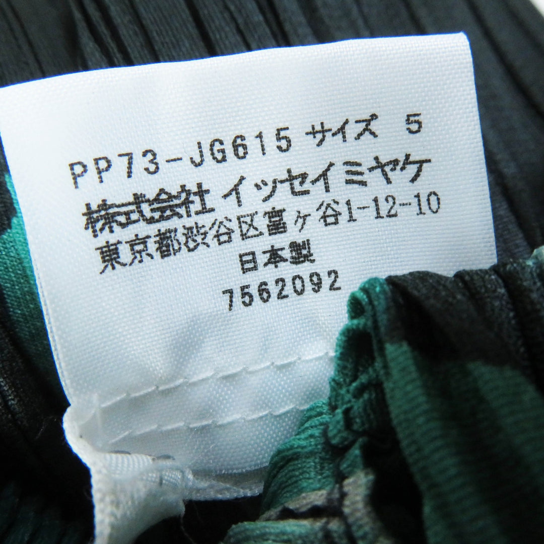 Excellent PLEATS PLEASE Pleated skirt Backgammon Dot Pattern green 5 PP73-JG615