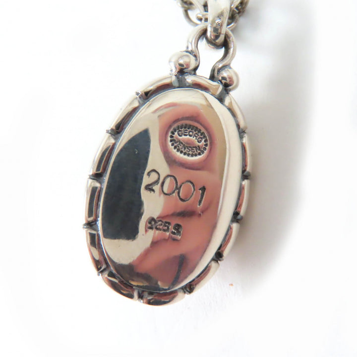 Discounted Great Georg Jensen Necklace 2001 Year Pendant Silver orange AG925 Women