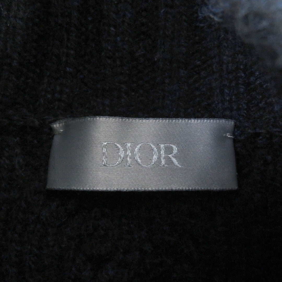 Excellent DIOR sweater CD logo embroidered cashmere mens M 113M616AT183