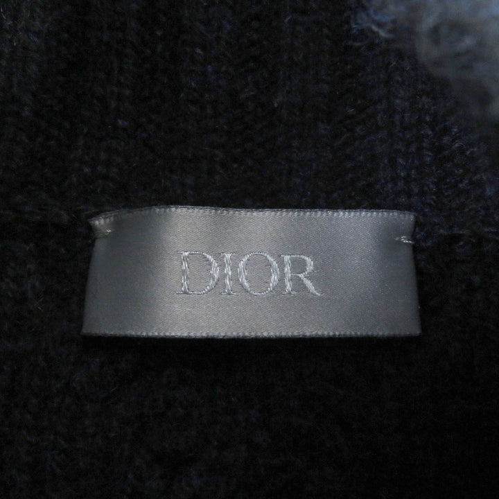 Excellent DIOR sweater CD logo embroidered cashmere mens M 113M616AT183