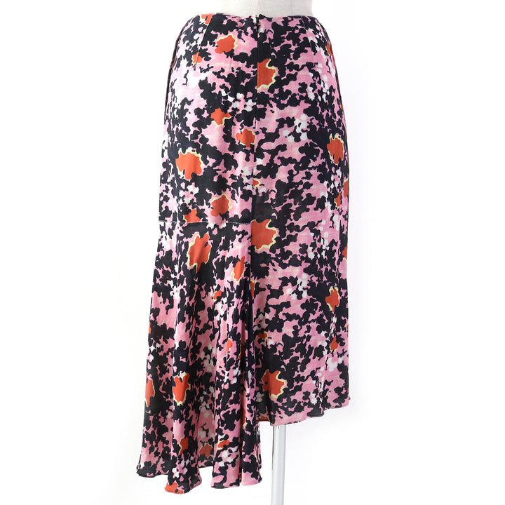 Discounted 
 Excellent MARNI two-piece set All-over print crew neck long sleeve top asymmetrical long skirt pink Rayon Women 36