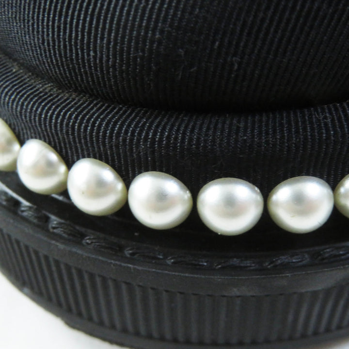 Discounted Excellent CHANEL Low cut sneakers with sequins and F pearls Pink black Women 35