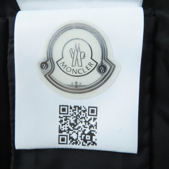 Great MONCLER down coat TALEVE Talev with leather detailing Dark khaki Women