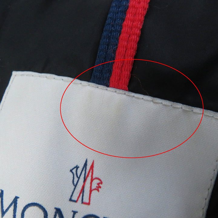 Great MONCLER down coat TALEVE Talev with leather detailing Dark khaki Women